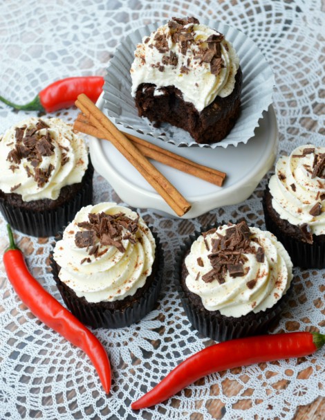 Low Carb & Keto Friendly Mexican Hot Chocolate Cupcakes